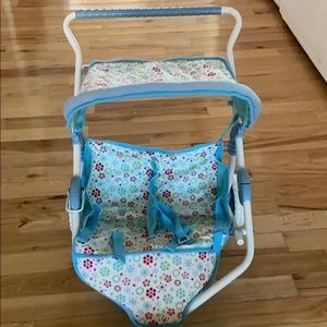 bitty baby toy stroller with straps (retired)